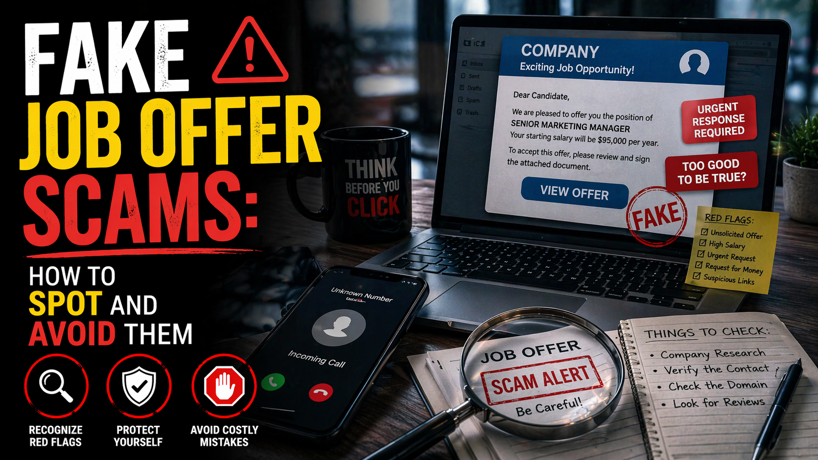 Fake Job Offer Scams: How to Spot and Avoid Them Fake Job Offer Scams: How to Spot and Avoid Them