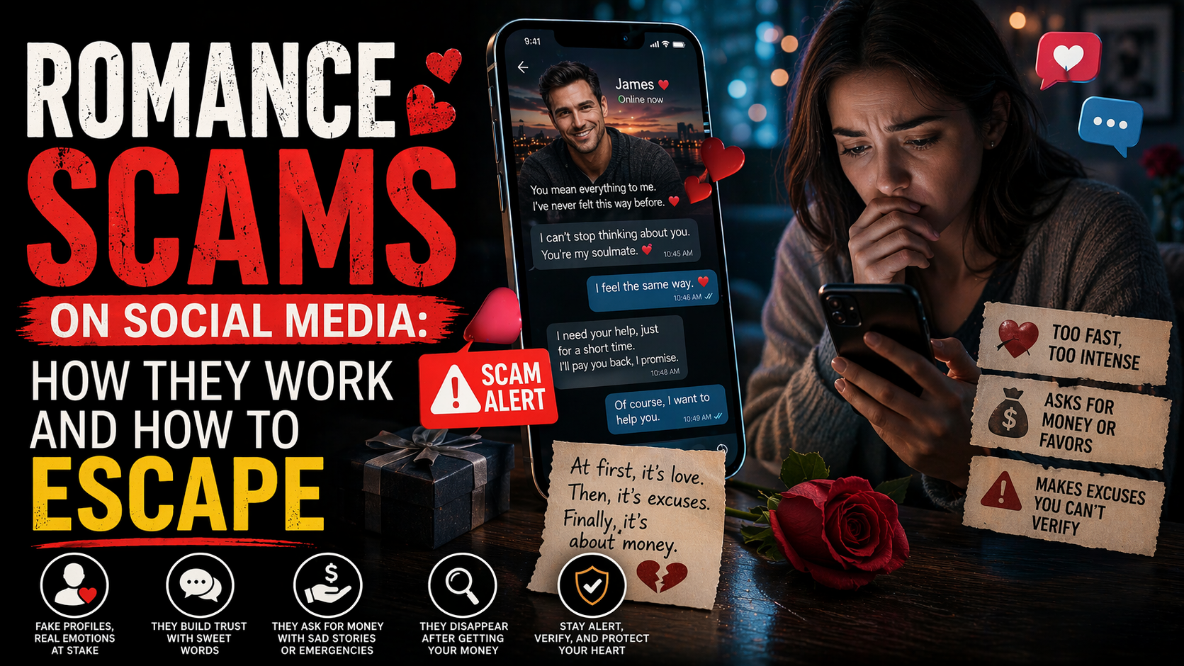 Romance Scams on Social Media: How They Work and How to Escape Romance Scams on Social Media: How They Work and How to Escape