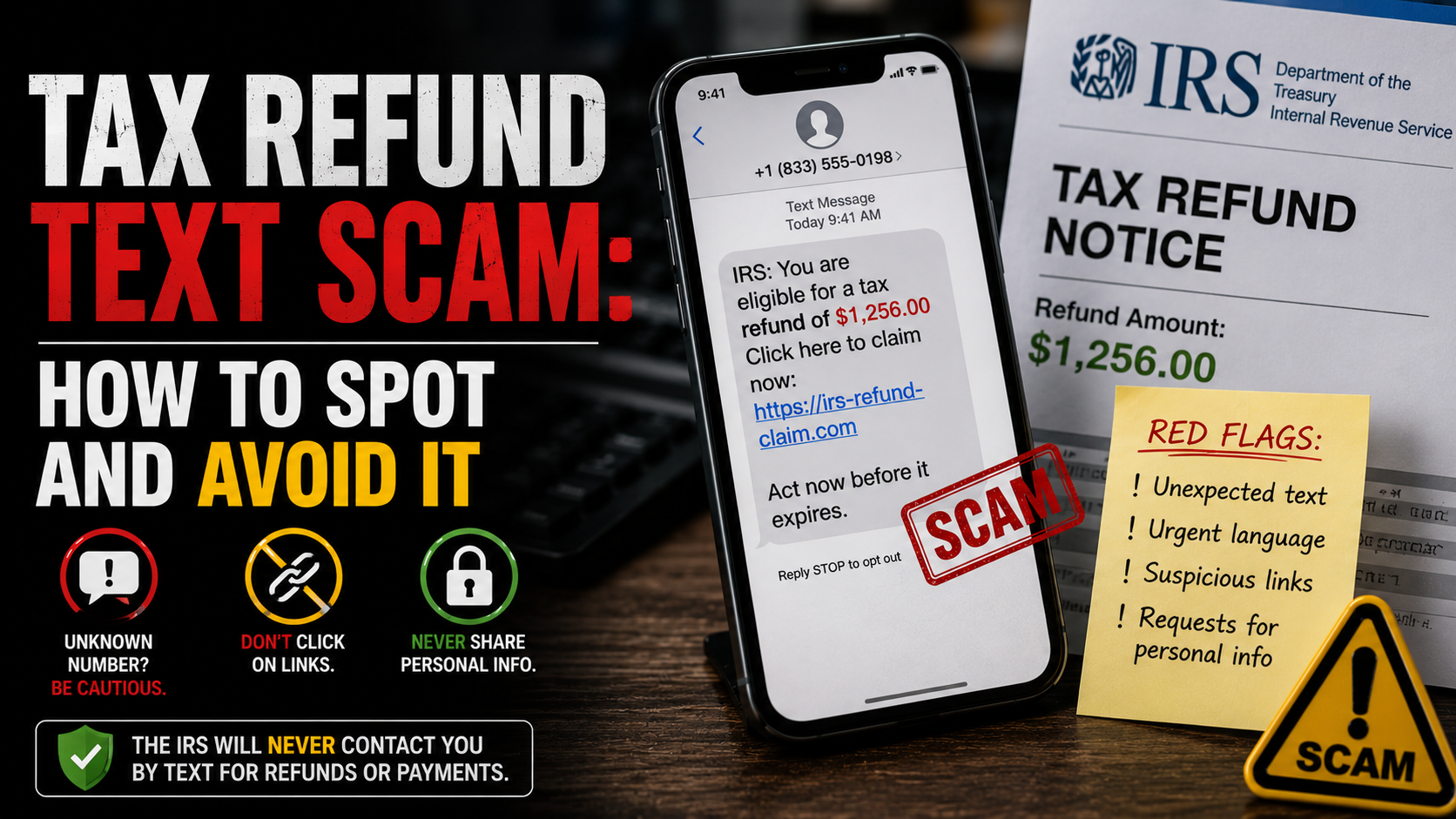 Tax Refund Text Scam: How to Spot and Avoid It